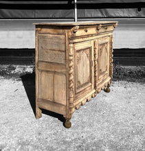 Load image into Gallery viewer, LARGE ANTIQUE 18th CENTURY ENGLISH CARVED OAK BUFFET CUPBOARD, c1800
