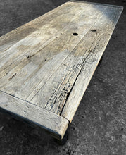 Load image into Gallery viewer, ANTIQUE 19th CENTURY FRENCH RUSTIC OAK REFECTORY TABLE, c1900
