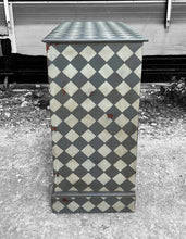 Load image into Gallery viewer, ANTIQUE 19th CENTURY ENGLISH PAINTED GEOMETRIC CHEST OF DRAWERS, c1900
