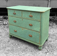 Load image into Gallery viewer, ANTIQUE 19th CENTURY ENGLISH PINE PAINTED CHEST OF DRAWERS, c1900
