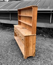 Load image into Gallery viewer, LARGE ANTIQUE 20th CENTURY ENGLISH FARMHOUSE PINE DRESSER, c1920
