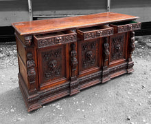 Load image into Gallery viewer, LOVELY ANTIQUE 19th CENTURY FRENCH CARVED OAK SIDEBOARD, c1900
