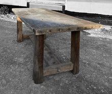 Load image into Gallery viewer, ANTIQUE 19th CENTURY FRENCH RUSTIC OAK REFECTORY TABLE, c1900
