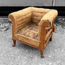 Load image into Gallery viewer, ANTIQUE 19th CENTURY ENGLISH OAK &amp; DECONSTRUCTED TUB ARMCHAIR, c1900
