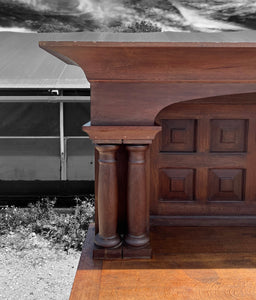 LARGE ANTIQUE 19th CENTURY SPANISH OAK DRESSER, c1900