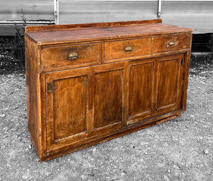 ANTIQUE 19th CENTURY ENGLISH PINE DRESSER BASE, c1900