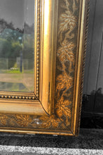 Load image into Gallery viewer, ANTIQUE 19th CENTURY FRENCH GILTWOOD OVERMANTLE WALL MIRROR, c1900
