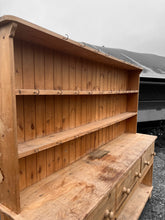 Load image into Gallery viewer, LARGE ANTIQUE 20th CENTURY ENGLISH FARMHOUSE PINE DRESSER, c1920
