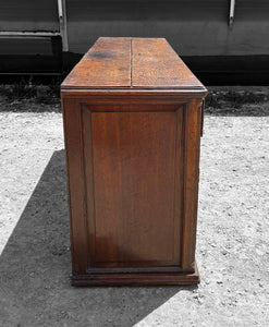 ANTIQUE 19th CENTURY ENGLISH COUNTRY OAK DRESSER BASE, c1900