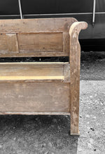 Load image into Gallery viewer, LARGE ANTIQUE 19th CENTURY EUROPEAN BLEACHED PINE BENCH SEAT, c1900
