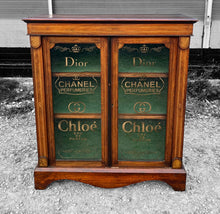 Load image into Gallery viewer, ANTIQUE 19th CENTURY FRENCH BURR WALNUT &amp; GLAZED DISPLAY CABINET, c1900
