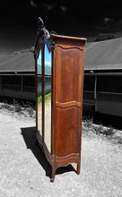 Load image into Gallery viewer, LARGE ANTIQUE 19th CENTURY FRENCH ORNATE FRUITWOOD MIRRORED DOUBLE ARMOIRE, c1900
