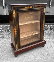 Load image into Gallery viewer, ANTIQUE 19th CENTURY FRENCH EBONISED &amp; GLAZED DISPLAY CABINET, c1900
