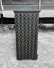 Load image into Gallery viewer, ANTIQUE 19th CENTURY ENGLISH PAINTED GEOMETRIC CHEST OF DRAWERS, c1900
