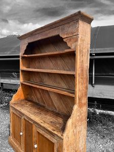 ANTIQUE 19th CENTURY FARMHOUSE PINE IRISH DRESSER, c1850