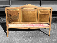 Load image into Gallery viewer, ANTIQUE 19th CENTURY FRENCH ORNATE BLEACHED OAK 3 SEATER SALON SOFA, c1900
