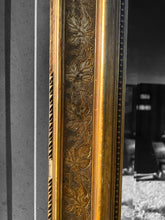 Load image into Gallery viewer, ANTIQUE 19th CENTURY FRENCH GILTWOOD OVERMANTLE WALL MIRROR, c1900
