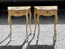 Load image into Gallery viewer, ANTIQUE 20th CENTURY PAIR OF ITALIAN VENETIAN ORIGINAL PAINTED BEDSIDE TABLES, c1920
