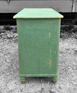 ANTIQUE 19th CENTURY ENGLISH PINE PAINTED CHEST OF DRAWERS, c1900