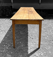 Load image into Gallery viewer, LARGE ANTIQUE 19TH CENTURY FRENCH PINE FARMHOUSE DINING TABLE, c1900
