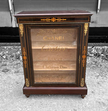 Load image into Gallery viewer, ANTIQUE 19th CENTURY FRENCH EBONISED &amp; GLAZED DISPLAY CABINET, c1900
