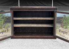 Load image into Gallery viewer, LARGE ANTIQUE 19th CENTURY FRENCH OAK &amp; GLAZED DISPLAY CABINET, c1900
