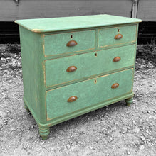 Load image into Gallery viewer, ANTIQUE 19th CENTURY ENGLISH PINE PAINTED CHEST OF DRAWERS, c1900
