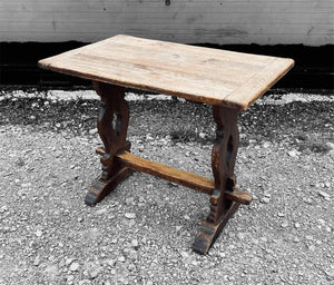ANTIQUE 19TH CENTURY FRENCH OAK REFECTORY DINING TABLE, C1900