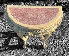 Load image into Gallery viewer, 20TH CENTURY FRENCH ORNATE MARBLE TOPPED CONSOLE TABLE, C1940
