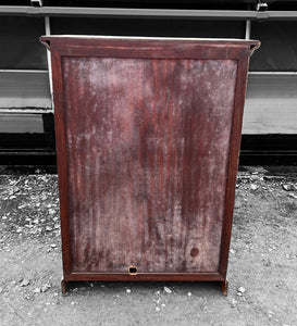 20TH CENTURY INDIAN PAINTED TEAK KITCHEN CABINET / CUPBOARD