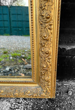 Load image into Gallery viewer, ANTIQUE 19TH CENTURY FRENCH ORNATE GILTWOOD OVERMANTLE WALL MIRROR, c1900
