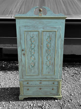 Load image into Gallery viewer, ANTIQUE 19TH CENTURY FRENCH ORNATE HAND PAINTED WARDROBE, C1900
