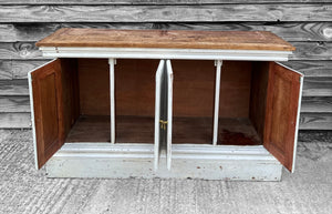 ANTIQUE 20th CENTURY FRENCH OAK PAINTED SIDEBOARD, c1920