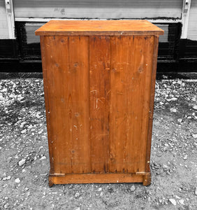 ANTIQUE 19TH CENTURY FRENCH OAK & GLAZED DISPLAY CABINET, C1900