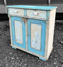 Load image into Gallery viewer, ANTIQUE 19TH CENTURY FRENCH ORIGINAL PAINTED CUPBOARD, c1900
