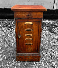 Load image into Gallery viewer, ANTIQUE 19TH CENTURY FRENCH FLAMED MAHOGANY APOTHECARY STYLE DISPLAY CABINET, C1900
