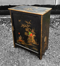 Load image into Gallery viewer, ANTIQUE 20TH CENTURY ORIENTAL EMBOSSED CHINOISERIE CUPBOARD, C1920
