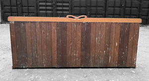 LARGE ANTIQUE 19th CENTURY ENGLISH PITCH PINE SIDEBOARD, c1900