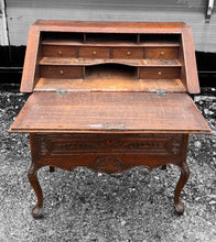 Load image into Gallery viewer, ANTIQUE 20th CENTURY FRENCH ORNATE OAK BUREAU, c1920
