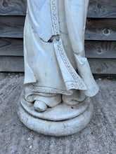 Load image into Gallery viewer, ANTIQUE 20TH CENTURY ORNATE DUTCH MARBLE STATUE ELEGANT LADY, C1920
