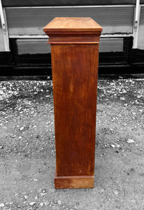 ANTIQUE 19TH CENTURY FRENCH OAK & GLAZED DISPLAY CABINET, C1900