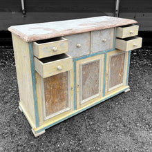 Load image into Gallery viewer, ANTIQUE 19th CENTURY FRENCH ORIGINAL PAINTED SIDEBOARD DRESSER, c1900
