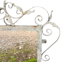 Load image into Gallery viewer, LARGE ANTIQUE 20TH CENTURY FRENCH ORNATE CAST IRON OVERMANTLE MIRROR, C1920
