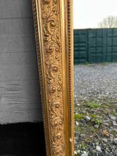 Load image into Gallery viewer, ANTIQUE 19TH CENTURY FRENCH ORNATE GILTWOOD OVERMANTLE WALL MIRROR, c1900
