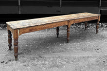 Load image into Gallery viewer, LARGE ANTIQUE 19TH CENTURY ENGLISH FARMHOUSE DINING TABLE, c1900
