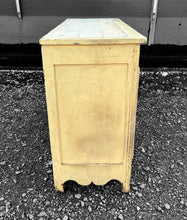 Load image into Gallery viewer, ANTIQUE 19TH CENTURY FRENCH ORNATE OAK BUFFET CUPBOARD ORIGINAL PAINT, C1900
