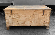 Load image into Gallery viewer, LARGE ANTIQUE 19TH CENTURY FRENCH RUSTIC PINE BLANKET / STORAGE BOX, C1900
