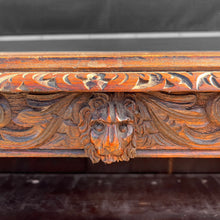 Load image into Gallery viewer, ANTIQUE 19TH CENTURY FRENCH ORNATE CARVED OAK GREEN MAN OPEN BOOKCASE, C1900
