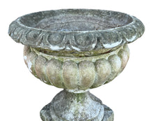 Load image into Gallery viewer, ANTIQUE 20th CENTURY FRENCH ORNATE WEATHERED GARDEN URN c1920
