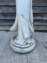 Load image into Gallery viewer, ANTIQUE 20TH CENTURY ORNATE DUTCH MARBLE STATUE ELEGANT LADY, C1920
